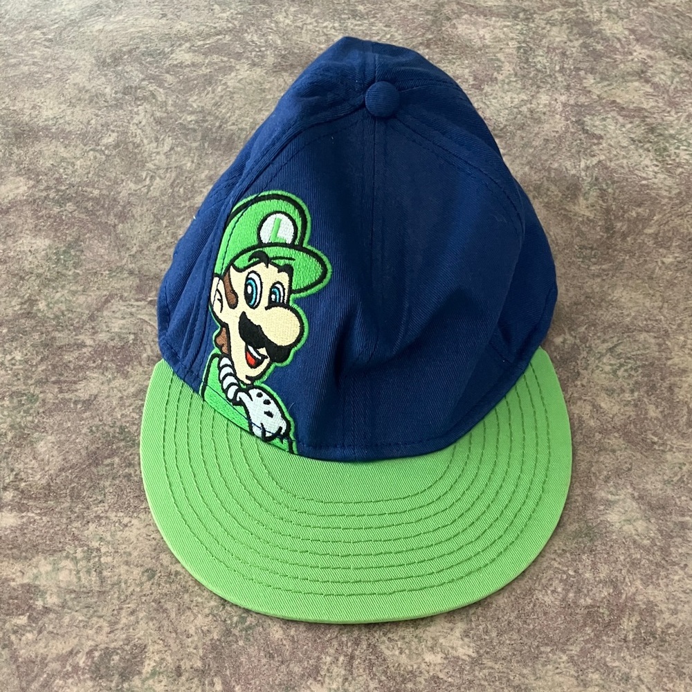 Super Mario “Luigi” Blue and Green Character Baseball Cap